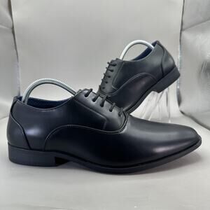 Perry Ellis Portfolio Nelson Shoes Mens Size 9W Black Nelson Oxford Dress